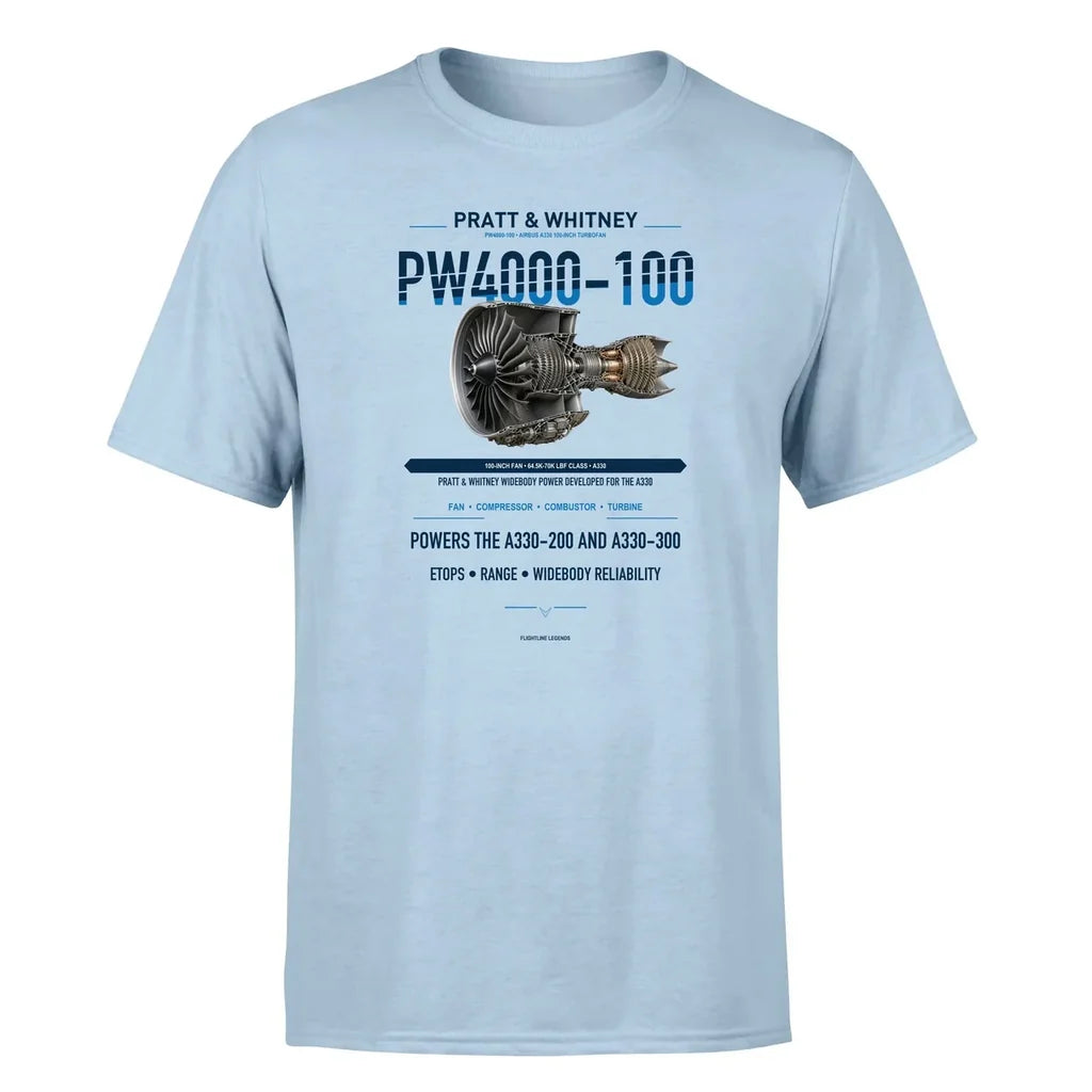 PW4000-100 design on light blue single side