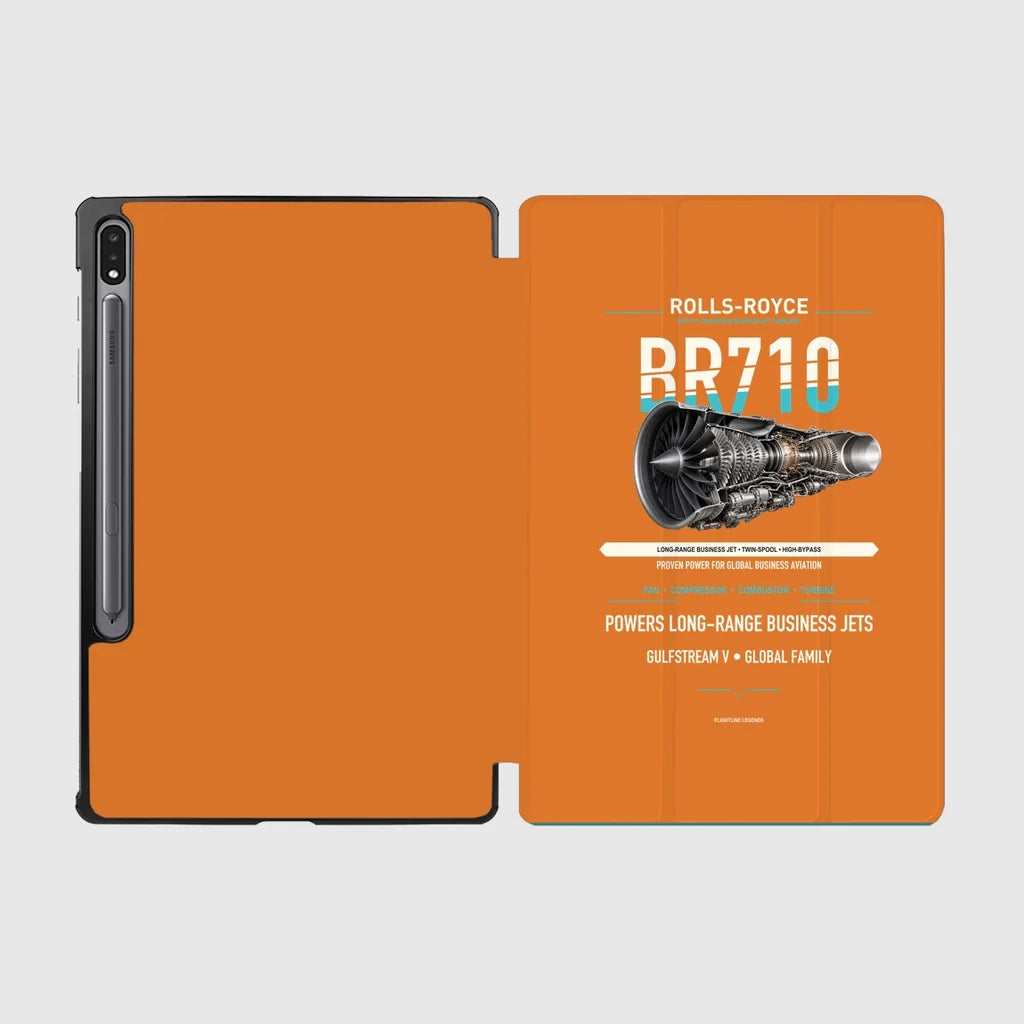 BR710 design on orange samsung tablet tablet case