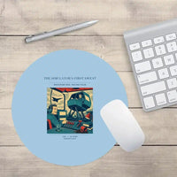 Thumbnail for VINTAGE G4462 - The Simulator's First Sweat - Designed Mouse Pads design on lightblue round