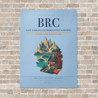 Thumbnail for San Carlos de Bariloche Airport BRC - Canvas No Frame - Light Blue