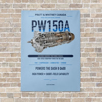 Thumbnail for PW150A vertical canvas print - no frame - light blue background