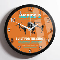 Thumbnail for DJI Inspire 2 design on orange framed wall clock