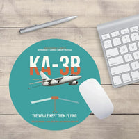 Thumbnail for KA-3B Skywarrior design on turquoise round mouse pad
