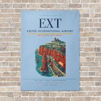 Thumbnail for Exeter International Airport EXT vertical canvas print - no frame - light blue background