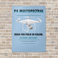 Thumbnail for DJI P4 Multispectral vertical canvas print - no frame - light blue background