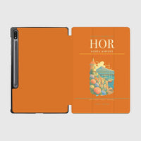 Thumbnail for Horta Airport (HOR) design on orange samsung tablet tablet case