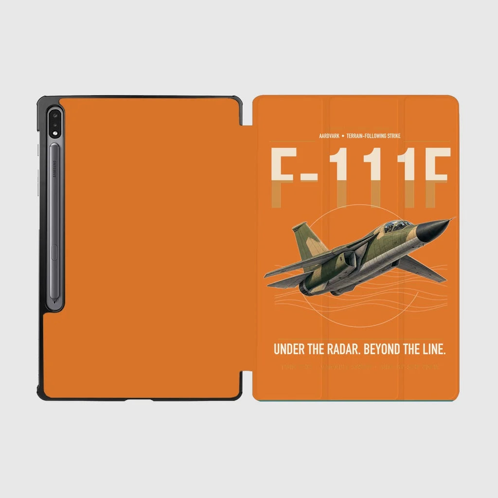 F-111F Aardvark design on orange samsung tablet tablet case