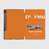 Thumbnail for EC-130H Compass Call design on orange samsung tablet tablet case