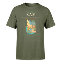 Thumbnail for Zamboanga International Airport (ZAM) T-Shirt single-side front print in Green Army | zamboanga-international-airport-zam-double-side-t-shirt