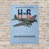 Thumbnail for Heinkel He 111H-6 vertical canvas print - no frame - light blue background