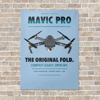 Thumbnail for DJI Mavic Pro vertical canvas print - no frame - light blue background