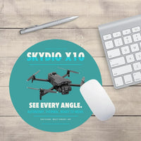 Thumbnail for Skydio X10 design on turquoise round mouse pad