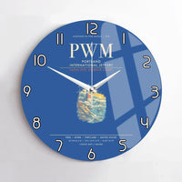 Thumbnail for Portland International Jetport PWM Wall-Clock No-Frame - Blue