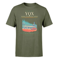 Thumbnail for Gander International Airport (YQX) T-Shirt single-side front print in Green Army | gander-international-airport-yqx-double-side-t-shirt