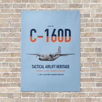 Thumbnail for Transall C-160D vertical canvas print - no frame - light blue background