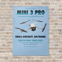Thumbnail for DJI Mini 3 Pro vertical canvas print - no frame - light blue background