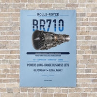 Thumbnail for BR710 vertical canvas print - no frame - light blue background