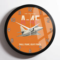 Thumbnail for A-4E Skyhawk design on orange framed wall clock