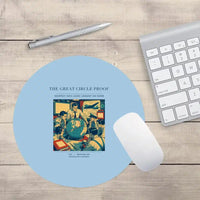 Thumbnail for VINTAGE G4292 - The Great Circle Proof - Designed Mouse Pads design on lightblue round