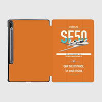 Thumbnail for Cirrus Vision Jet G2+ design on orange samsung tablet tablet case