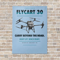 Thumbnail for DJI FlyCart 30 vertical canvas print - no frame - light blue background