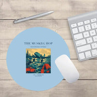 Thumbnail for VINTAGE G4282 - The Muskeg Hop - Designed Mouse Pads design on lightblue round