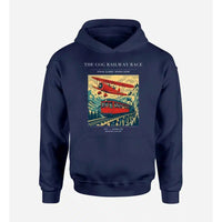 Thumbnail for VINTAGE G4347 - The Cog Railway Race - Premium Hoodie design on navyblue premium