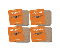 Thumbnail for HC-130J COMBAT KING II design on orange 4 pieces set coaster