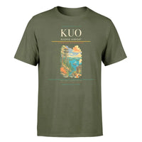 Thumbnail for Kuopio Airport (KUO) T-Shirt single-side front print in Green Army | kuopio-airport-kuo-double-side-t-shirt