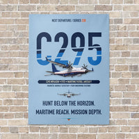 Thumbnail for Airbus C295 MPA/ASW vertical canvas print - no frame - light blue background