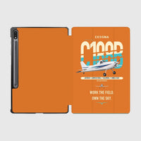Thumbnail for Cessna A188B AgTruck design on orange samsung tablet tablet case