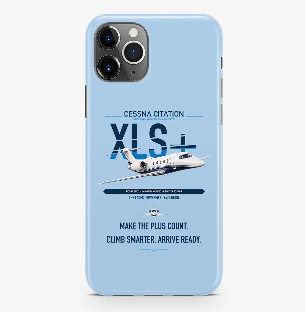 Cessna Citation XLSPlus design on light blue magsafe iphone case, for iPhone Pro Max