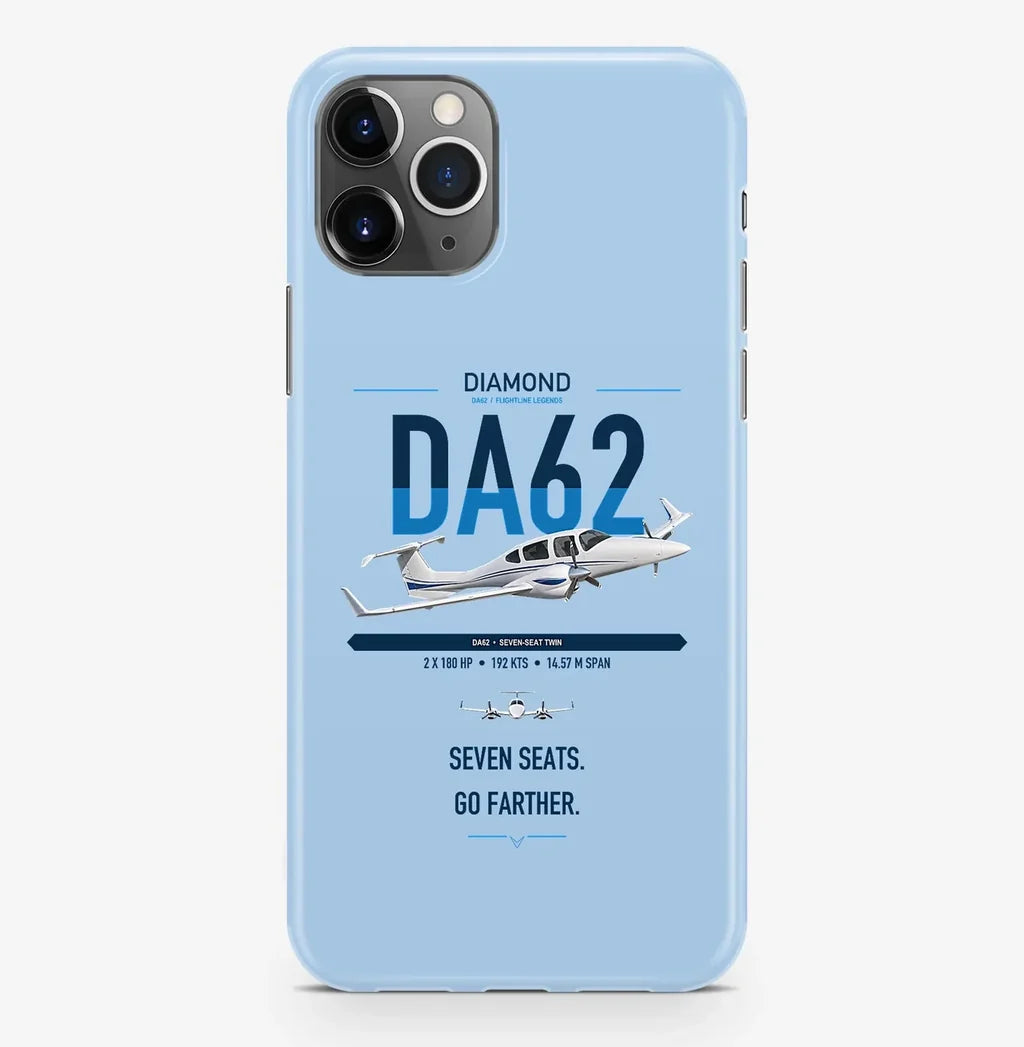 Diamond DA62 design on light blue magsafe iphone case, for iPhone Pro Max