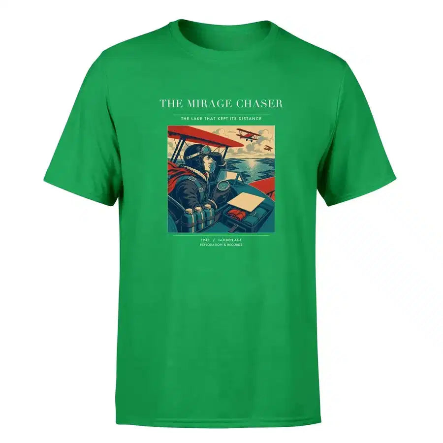 VINTAGE G4337 - The Mirage Chaser - Premium T-Shirt design on green premium t shirt