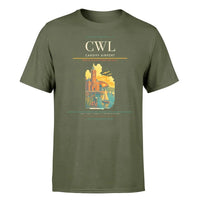 Thumbnail for Cardiff Airport (CWL) T-Shirt single-side front print in Green Army | cardiff-airport-cwl-double-side-t-shirt