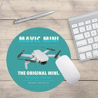 Thumbnail for DJI Mavic Mini design on turquoise round mouse pad