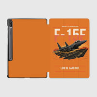 Thumbnail for F-15E Strike Eagle design on orange samsung tablet tablet case