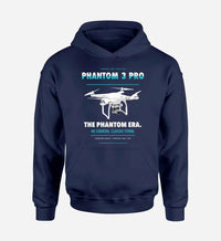 Thumbnail for DJI Phantom 3 Professional design on navy blue hoodie single side