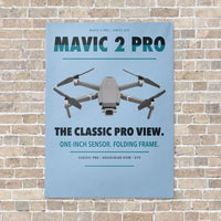 Thumbnail for DJI Mavic 2 Pro vertical canvas print - no frame - light blue background