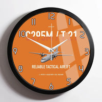 Thumbnail for Airbus C295M T.21 design on orange framed wall clock