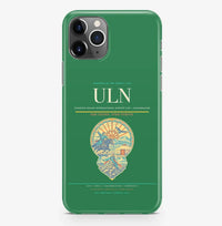 Thumbnail for Ulaanbaatar Airport (ULN) design on green iPhone 16 Pro MagSafe case