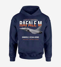 Thumbnail for RAFALE M F4.1 design on navy blue hoodie single side