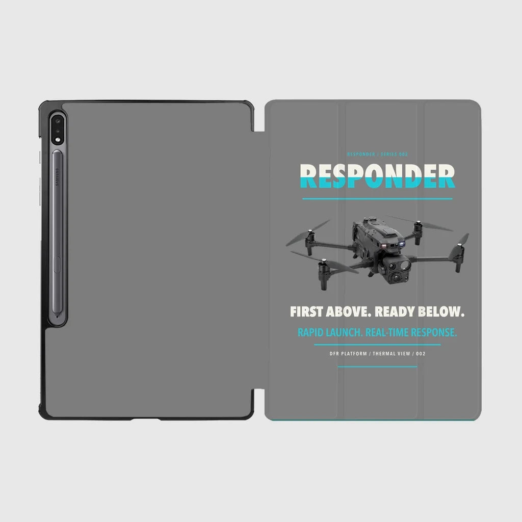 BRINC Responder design on gray samsung tablet tablet case