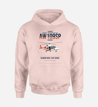 Thumbnail for Leonardo AW109SP GrandNew design on pink double-side hoodie, single-side print