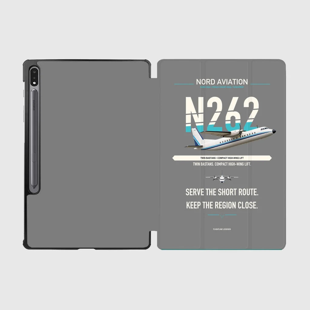Nord 262A design on gray samsung tablet tablet case