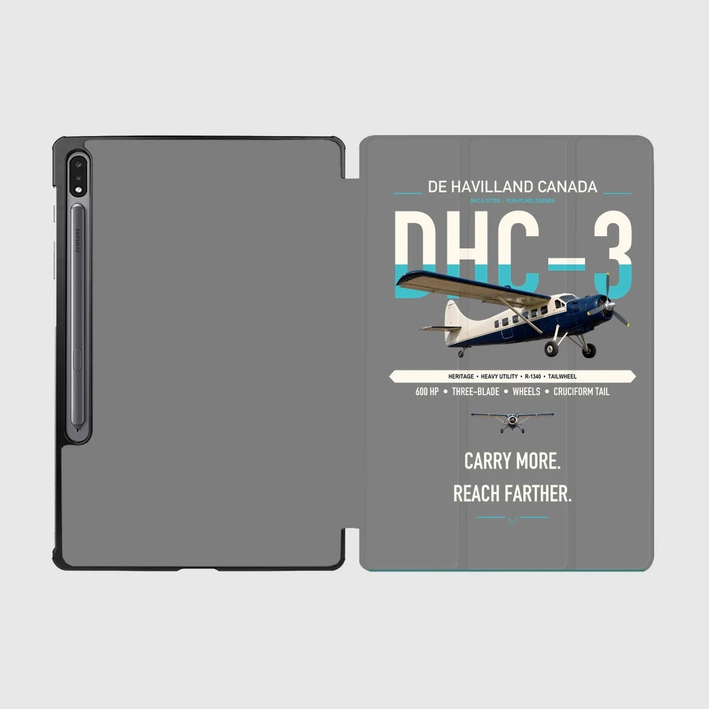 DHC-3 Otter design on gray samsung tablet tablet case