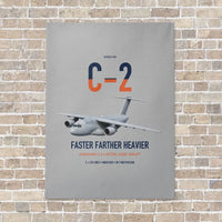 Thumbnail for Kawasaki C-2 vertical canvas print - no frame - light gray background