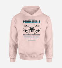 Thumbnail for Skyfront Perimeter 8 design on pink hoodie single side
