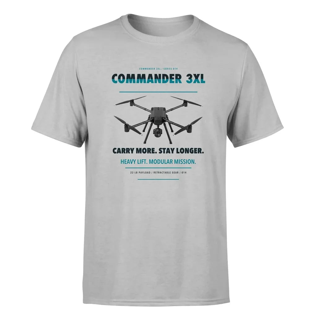 Draganfly Commander 3XL design on light gray single side