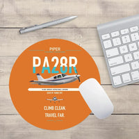 Thumbnail for Piper PA-28R Arrow III design on orange round mouse pad